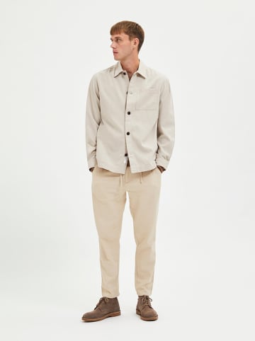 SELECTED HOMME Hemdjacke "Loosblas" in Creme