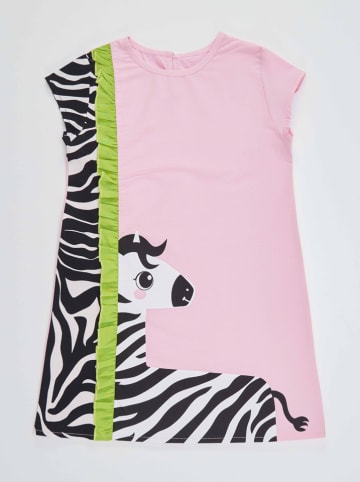 Denokids Jurk "Zebra" lichtroze