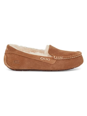 UGG Skórzane mokasyny "Dakota" w kolorze jasnobrązowym