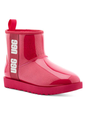 UGG Lammfell-Boots "Classic Clear Mini" in Pink