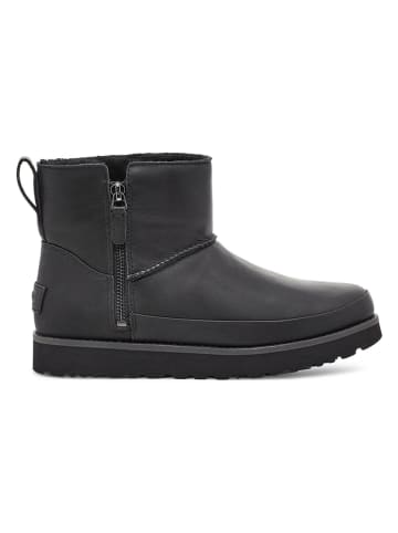 Leder-Boots "Classic Zip Mini" in Schwarz