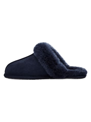 UGG Pantoffels met lamsvacht "Scuffette II" donkerblauw
