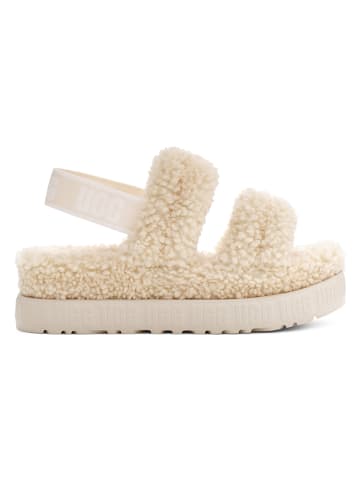 UGG Lammfell-Hausschuhe "Oh Fluffita" in Creme