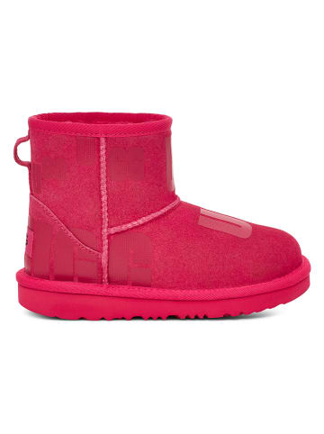 UGG Boots met lamsvacht "Classic Mini Scatter Graphic" roze