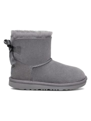 UGG Lammfell-Boots "Mini Bailey Bow II" in Grau