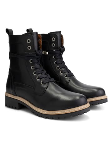 TRAVELIN' Leder-Boots "Kylland" in Schwarz