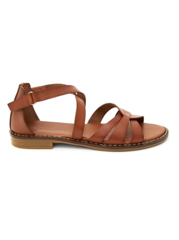 CLKA Leder-Sandalen in Braun