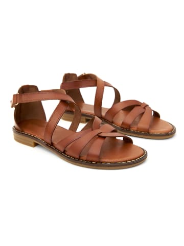 CLKA Leder-Sandalen in Braun