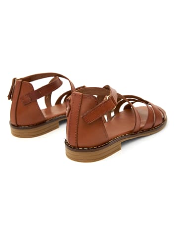 CLKA Leder-Sandalen in Braun