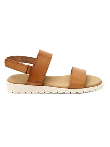 CLKA Leren sandalen lichtbruin