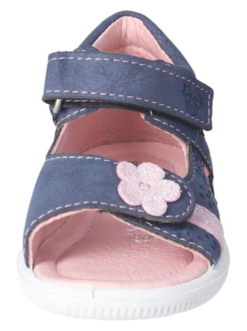 PEPINO Leder-Sandalen "Maja" in Dunkelblau/ Rosa