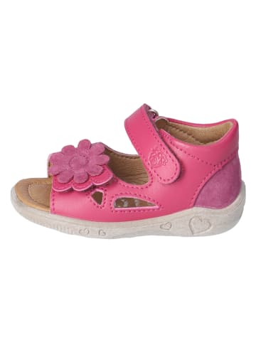 PEPINO Skórzane sandały "Betty" w kolorze różowym