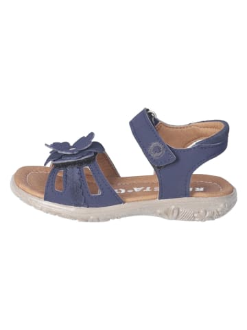 Ricosta Leren sandalen donkerblauw