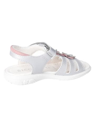 Ricosta Leren sandalen "Lorena" zilverkleurig