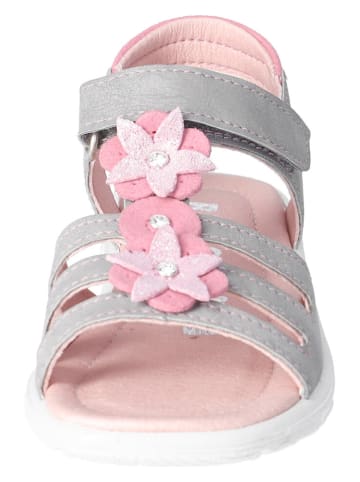 Ricosta Skórzane sandały "Lorena" w kolorze jasnoszaro-różowym