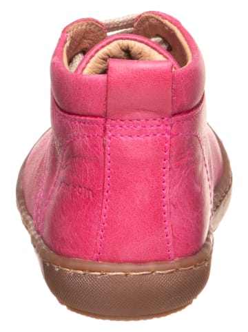 POM POM Leder-Sneakers in Pink