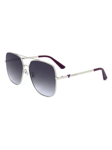 Guess Damen-Sonnenbrille in Silber/ Schwarz