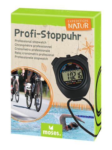 moses. Professionele stopwatch "Expedition Natur" zwart