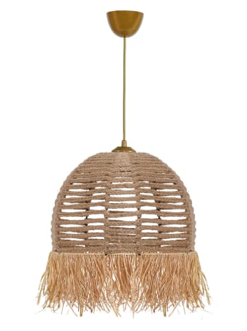 Opviq Lampa wisząca w kolorze jasnobrązowym - wys. 80 x Ø 30 cm