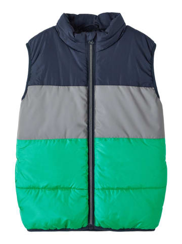 name it Bodywarmer "Mylane" donkerblauw/grijs/groen