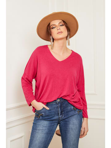 Plus Size Company Pullover in Pink