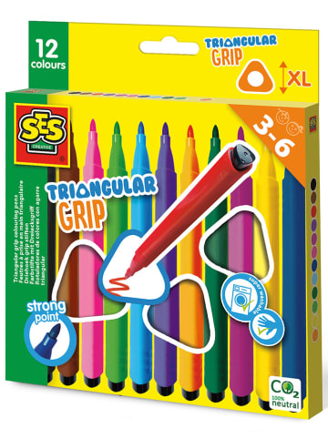 SES Trójkątne pisaki - 3+