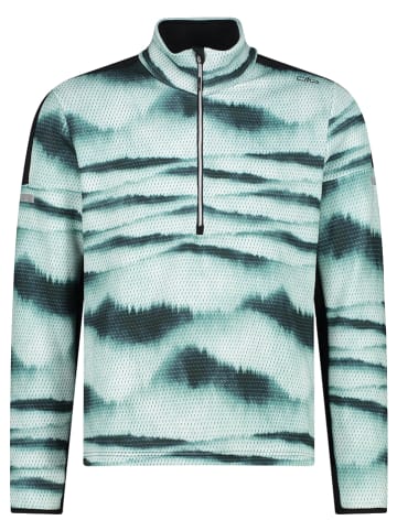 CMP Fleece trui petrol/wit