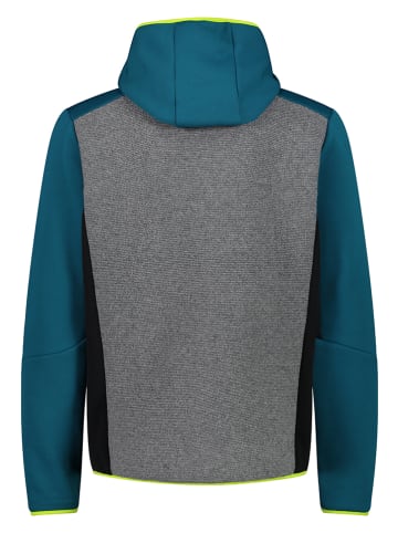 CMP Walkjacke in Grau/ Petrol
