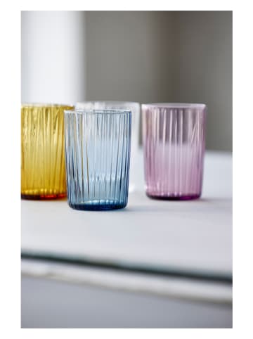 Bitz 4-delige set: waterglazen "Kusintha" lichtroze - 280 ml