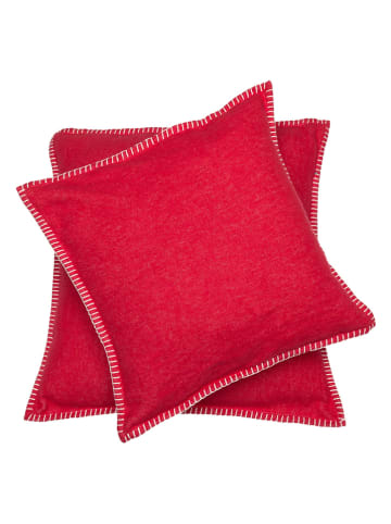 David Fussenegger Poszewka "Sylt - Uni" w kolorze czerwonym na poduszkę