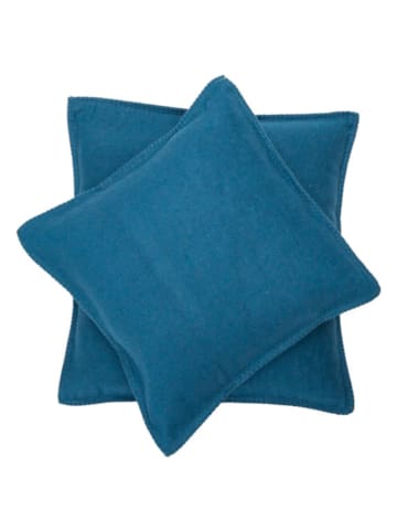 David Fussenegger Poszewka "Sylt - Uni" w kolorze niebieskim na poduszkę