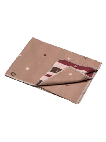 David Fussenegger Decke "Juwel - Hufeisen" in Hellbraun