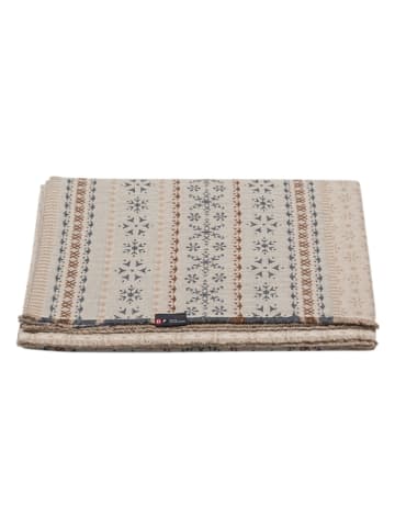 David Fussenegger Leinenplaid "Lino - nordische Bordüre" in Beige