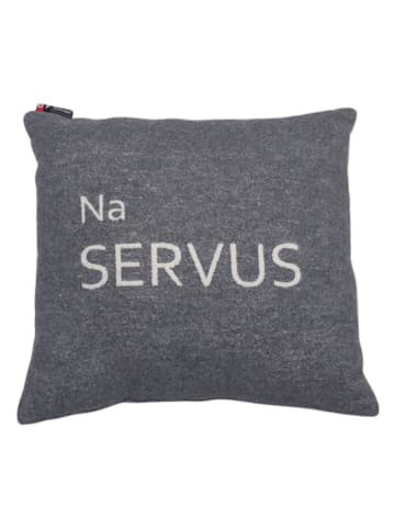 David Fussenegger Kissenhülle "Silvretta - Na Servus" in Grau