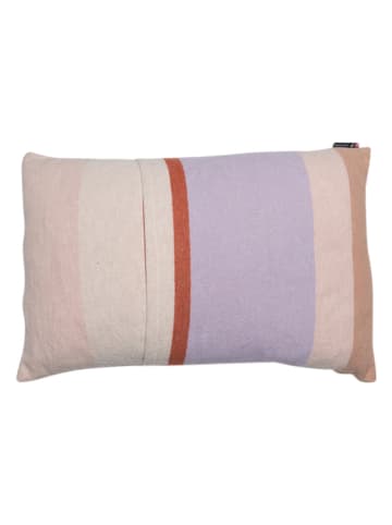 Kissenhülle "Silvretta - Colorblock" in Beige/ Lila