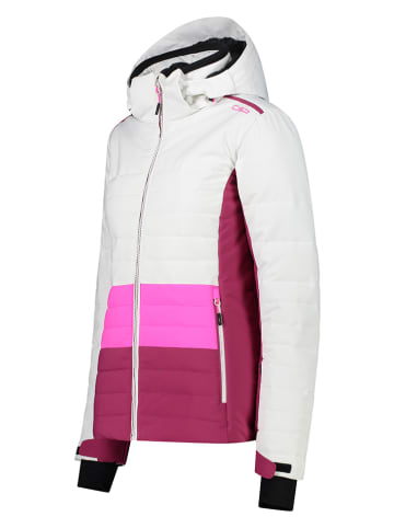 CMP Ski-/ Snowboardjacke in Weiß/ Pink