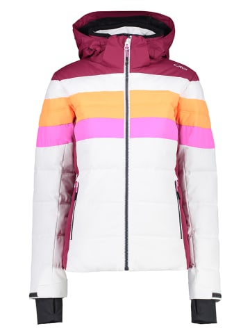 CMP Kurtka narciarska w kolorze białym ze wzorem