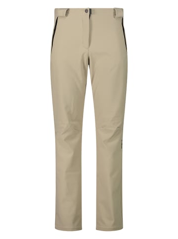 CMP Spodnie softshellowe w kolorze beżowym