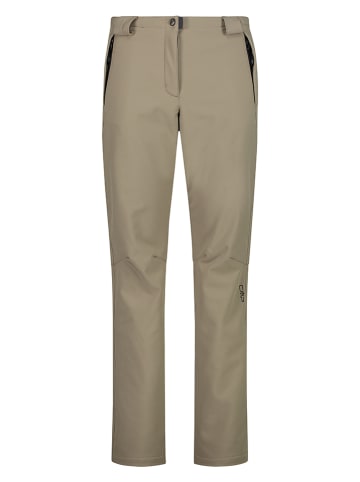 CMP Spodnie softshellowe w kolorze beżowym