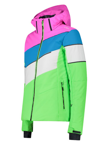 CMP Kurtka narciarska w kolorze zielonym ze wzorem