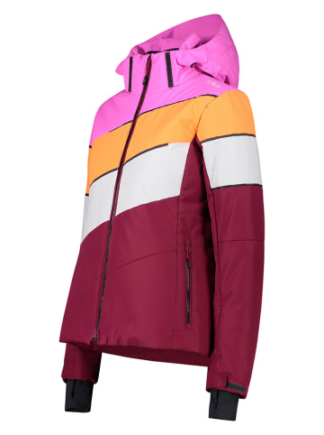 CMP Ski-/ Snowboardjacke in Bordeaux/ Bunt