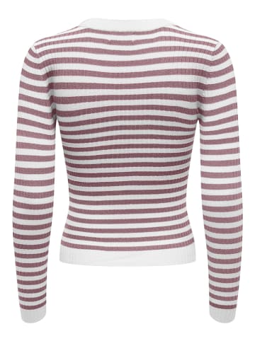 JDY Sweter w kolorze brązowo-kremowym