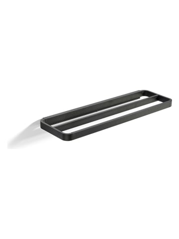 Zone Denmark Uchwyt "Rim" w kolorze czarnym na ręczniki do rąk - 44 x 12,5 cm