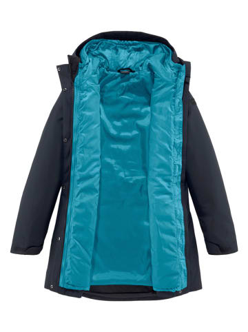 Icepeak 3in1-Funktionsjacke in Dunkelblau/ Türkis