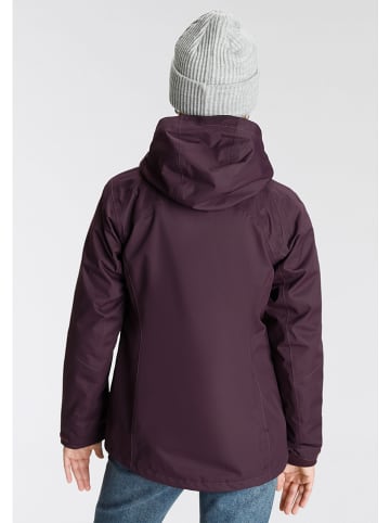 Jack Wolfskin 3-in-1 functionele jas "Manapouri" aubergine