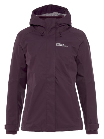 Jack Wolfskin 3-in-1 functionele jas "Manapouri" aubergine