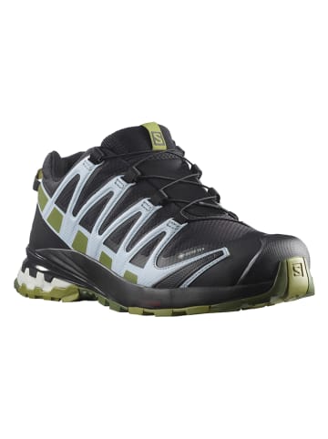 SALOMON Trailrunningschuhe "Xa Pro 3D v8 Gore-Tex" in Schwarz/ Grün/ Weiß