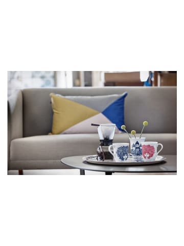 Bjørn Wiinblad Jumbotasse "Rosalinde" in Weiß/ Blau - 350 ml