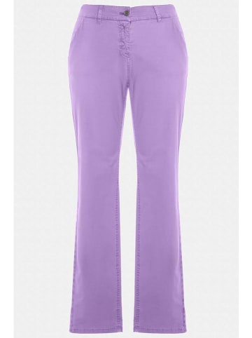Ulla Popken Spodnie chino w kolorze fioletowym