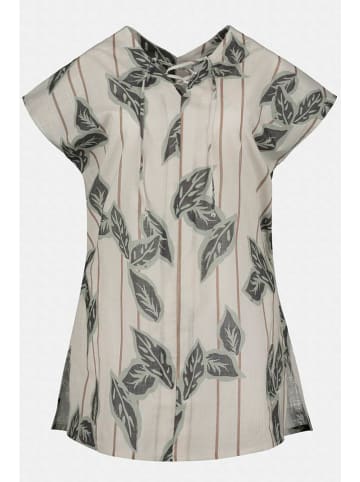 Ulla Popken Bluse in Beige/ Grün